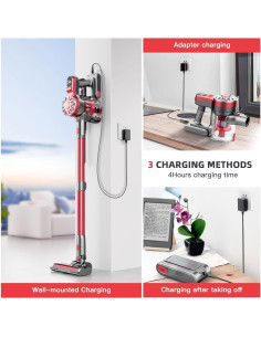 Aspiradora Inalámbrica WLOTPO V07 35 Minutos Succión Alta 2