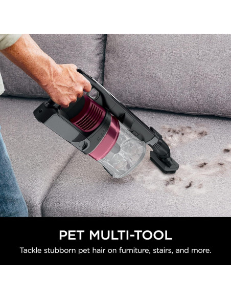 Aspiradora Inalámbrica Shark IZ163H Pet Plus con Filtro HEPA