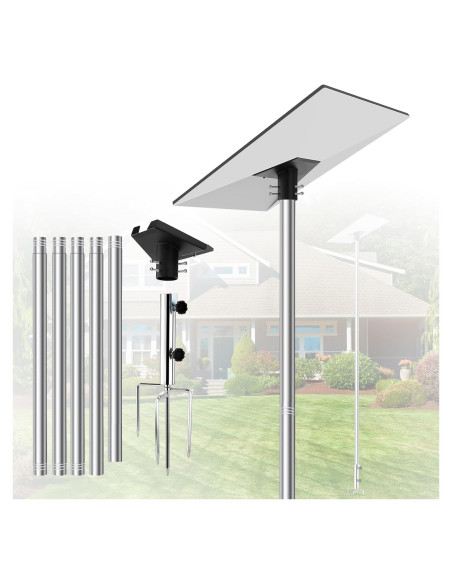 Kit de Montaje en Poste Starlink Gen 3 - Acero Inoxidable 3.05m
