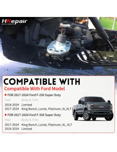 Soporte de Base de Antena de Radio HRepair para Ford F250/F350 2017-2024 2