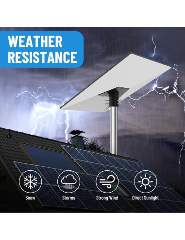 Kit de Montaje en Poste Starlink Gen 3 - Acero Inoxidable 3.05m