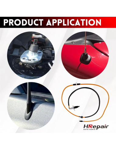 Soporte de Base de Antena de Radio HRepair para Ford F250/F350 2017-2024