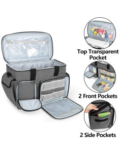 Funda para Máquina de Coser CURMIO Gris Universal 42.7x20.1x32cm 2