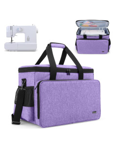 Funda para Máquina de Coser Yarwo Púrpura con Base Reforzada