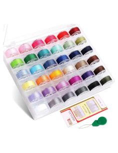 36 Bobinas y Hilos de Coser Babelshar con Estuche y Agujas