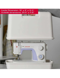 Funda Dura Universal SINGER para Máquina de Coser 51x28x32cm 2