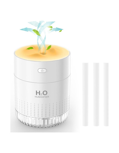 Humidificador Mini HOTBAG 350ml USB Silencioso Luz Nocturna