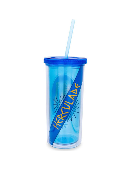 Taza de Viaje Disney Hércules 591 ml Pared Doble Azul