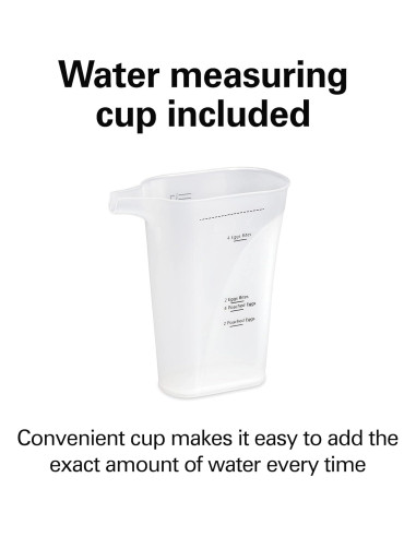 Cocedor de Huevos Eléctrico Hamilton Beach 25510 6 en 1 Gris