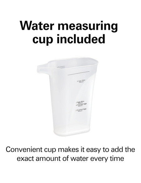 Cocedor de Huevos Eléctrico Hamilton Beach 25510 6 en 1 Gris