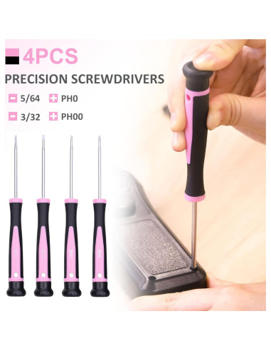 Juego de Destornilladores Magnéticos 21 Piezas FASTPRO Rosa