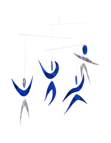 Móviles Visuales Montessori M.VITA - 4 Clásicos con Gobbi Azul