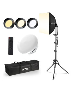 Kit de Iluminación Softbox Skytex 40x40cm 135W LED E27