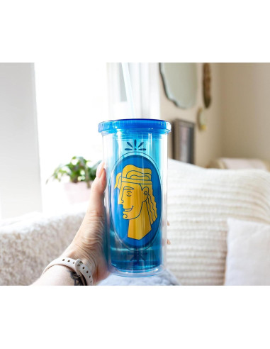 Taza de Viaje Disney Hércules 591 ml Pared Doble Azul