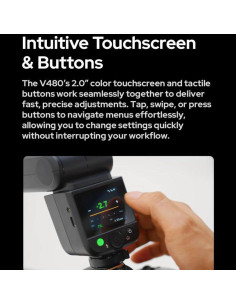 Flash Godox V480C para Cámara Canon TTL HSS 1/8000s 2