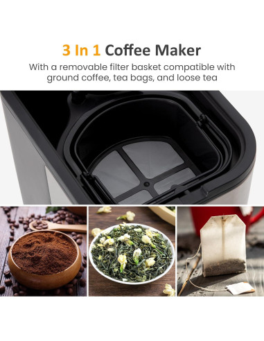 Máquina de Té Helado SUNVIVI ZEC003BK 2.84L Semi-Automática