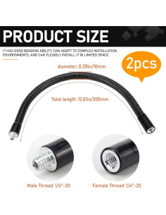 Brazo Flexible Cuello de Ganso DOERDO DD 30.48cm 2 Piezas 2