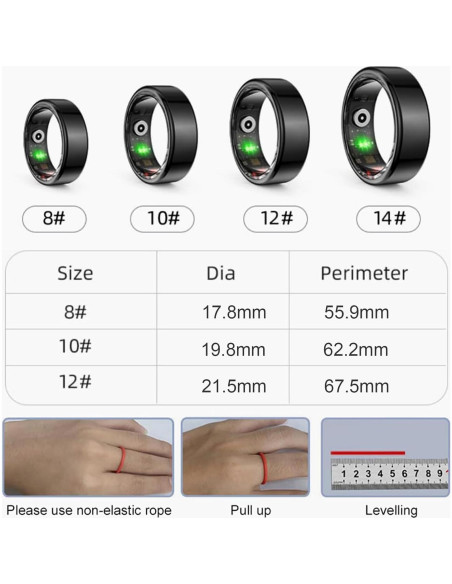 Anillo Inteligente Dulutuxe PX02 - Monitoreo Salud y Sueño