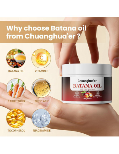 Aceite de Batana Orgánico Chuanghua'er 100ml - Crecimiento Cabello