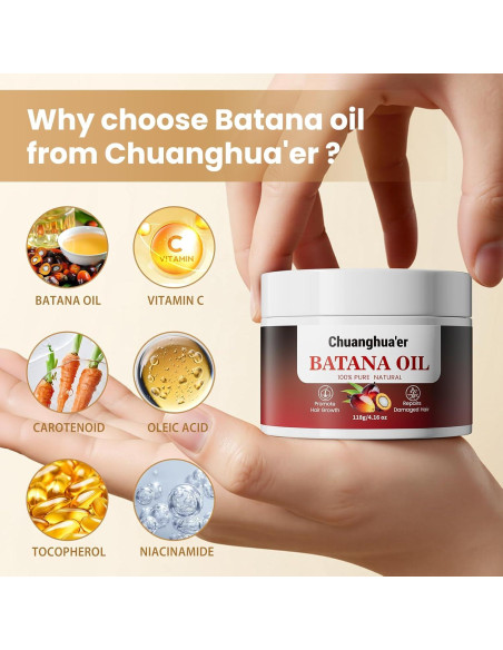 Aceite de Batana Orgánico Chuanghua'er 100ml - Crecimiento Cabello