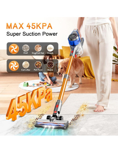 Aspiradora Inalámbrica BSNAW XL-638B 45000Pa 8 en 1 Recargable