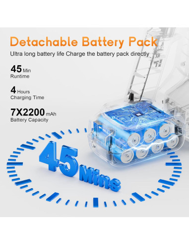 Aspiradora Inalámbrica BSNAW XL-638B 45000Pa 8 en 1 Recargable