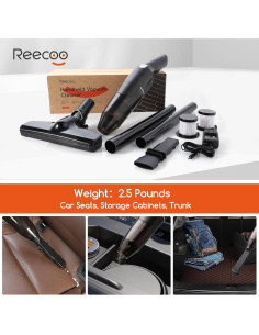 Aspiradora sin cable REECOO K-908-1 2 en 1 10-17Kpa 2