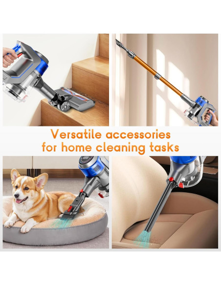 Aspiradora Inalámbrica BSNAW XL-638B 45000Pa 8 en 1 Recargable