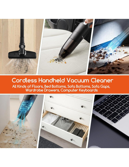 Aspiradora sin cable REECOO K-908-1 2 en 1 10-17Kpa