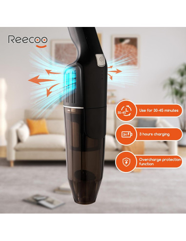 Aspiradora sin cable REECOO K-908-1 2 en 1 10-17Kpa
