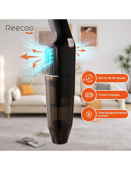 Aspiradora sin cable REECOO K-908-1 2 en 1 10-17Kpa