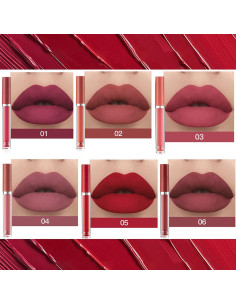 Set de Labiales Líquidos Mate Felico - 6 Piezas Impermeables 2