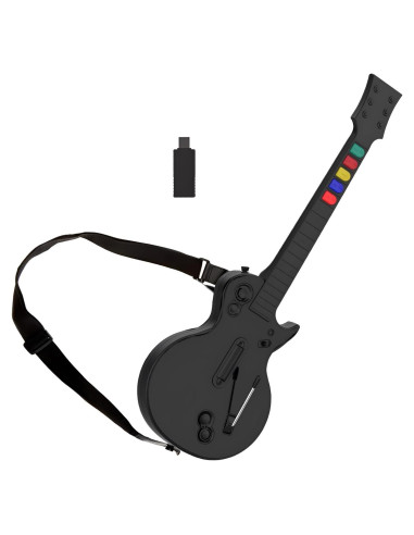 Controlador de guitarra inalámbrico NBCP para PC y PS3 - Negro