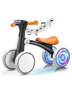 Bicicleta de Equilibrio Ridego para Bebés 1-3 Años con Música