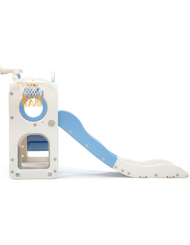 Juego de Escalera y Tobogán Nyeekoy 8 en 1 para Niños Azul