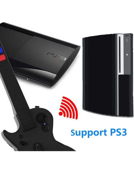 Controlador de guitarra inalámbrico NBCP para PC y PS3 - Negro Controlador de guitarra inalámbrico NBCP para PC y PS3 - Negro