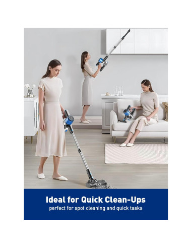 Aspiradora Inalámbrica VOKENE A27 8 en 1 45 Minutos Batería