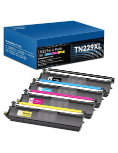 Cartuchos de Tóner Compatible Brother TN229XL - Paquete de 4