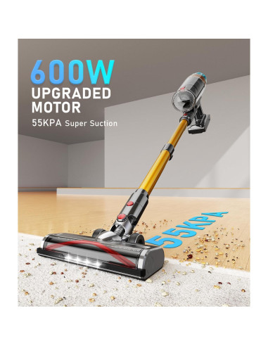 Aspiradora Inalámbrica MBYULO EHBL 600W 55Kpa 60Min 8 en 1