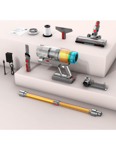Aspiradora Inalámbrica MBYULO EHBL 600W 55Kpa 60Min 8 en 1