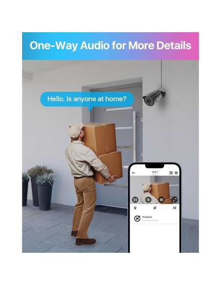 Cámaras de Seguridad ZOSI 4 Pack 1080p HD-TVI con Audio Cámaras de Seguridad ZOSI 4 Pack 1080p HD-TVI con Audio