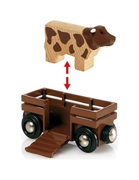 Conjunto de Ferrocarril de Granja BRIO 33719 - 20 Piezas Interactivas Conjunto de Ferrocarril de Granja BRIO 33719 - 20 Piezas Interactivas