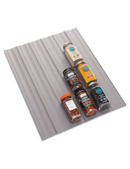 Organizador de Cajón para Especias YouCopia 10 pies Gris Organizador de Cajón para Especias YouCopia 10 pies Gris