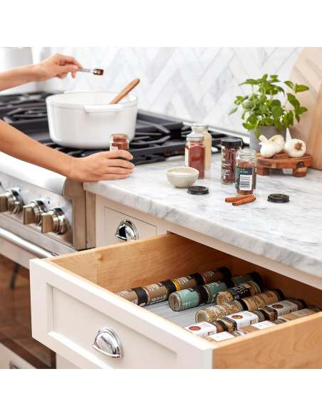 Organizador de Cajón para Especias YouCopia 10 pies Gris Organizador de Cajón para Especias YouCopia 10 pies Gris