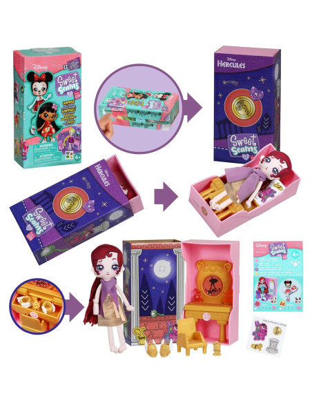 Muñeca de trapo Disney Sweet Seams Megara 15.24 cm Muñeca de trapo Disney Sweet Seams Megara 15.24 cm