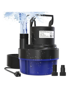Bomba de Agua Sumergible AgiiMan 1/2HP 2500GPH para Drenaje