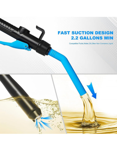 Bomba de Transferencia Portátil XWJNE 2.2 GPM Eléctrica Azul