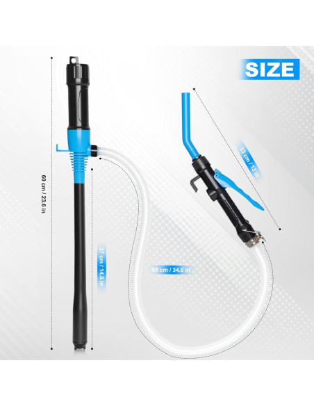 Bomba de Transferencia Portátil XWJNE 2.2 GPM Eléctrica Azul