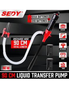 Bomba de Mano Eléctrica SEDY 83000 Portátil para Líquidos 2