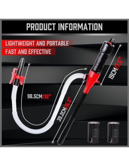 Bomba de Mano Eléctrica SEDY 83000 Portátil para Líquidos